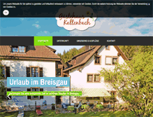 Tablet Screenshot of gaestehaus-kaltenbach.de